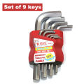 HUAFENG & Pride L Shape Hex spline Keys Screwdriver Diy Hand Tools | 8PC & 9PC Hexagon Key Wrench Repair Set 1.5mm 2mm 2.5mm 3mm 3.5mm 4mm 5mm 6mm 8mm 10mm Allen key Tool  Kit for Bicycle Bike and Motorcycle. 