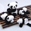 1Pc Cartoon Cute Soft Plush Panda Fridge Strong Magnet Refrigerator Sticker Belly Filling Cotton Home Decor Souvenir Accessories. 