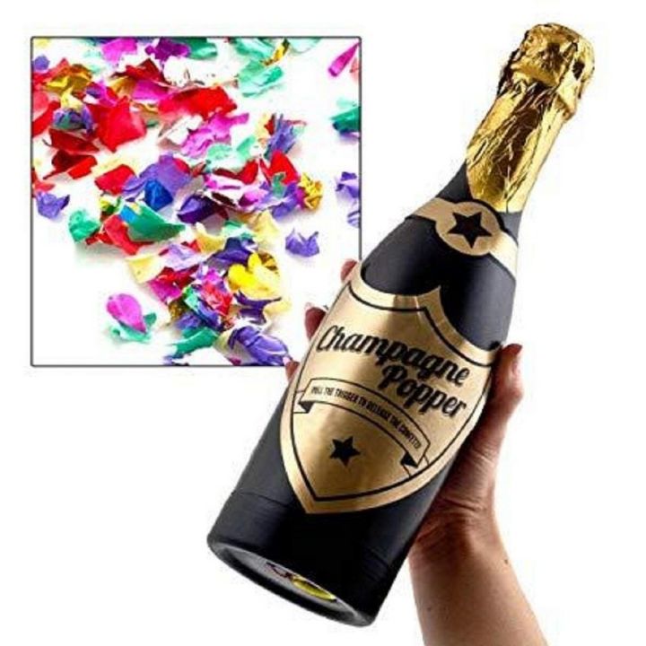 CELEBRATIONS BOTTLE POPPER MULTI COLOURED FOIL CONFETTI PARTY Celebrations Party Decor & Gifts - Party Popper