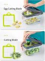 22 in 1 Vegetable Slicer Chopper Vegetable Cutter with 13 Blades, with Container Cutter Egg Slicer Cheese Grater Veggie Dicer And Onion Mincer Chopper. 