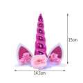 Shiny Cutest Unicorn Hair Band Birthday Headband Perfect Unicorn Theme Birthday Party Supplies, 1Pcs. 