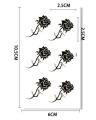 Tattoo Flower Waterproof Temporary Tattoos Sticker. 