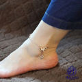 Butterfly Anklet Payal for Girls and women Simple Rose Golden Foot Bracelet Pazaib. 