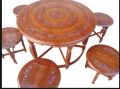 Coffee Table Round Living Room Japanese Style Modern Contemporary Solid Wooden Table Stools Tea Table Rosewood. 