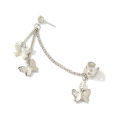 ( Pack of 1) Fashion Butterfly Clip Earrings Ear Hook Stainless Steel Ear Clips Double Pierced Earring Earrings Women Girls Jewelry. 