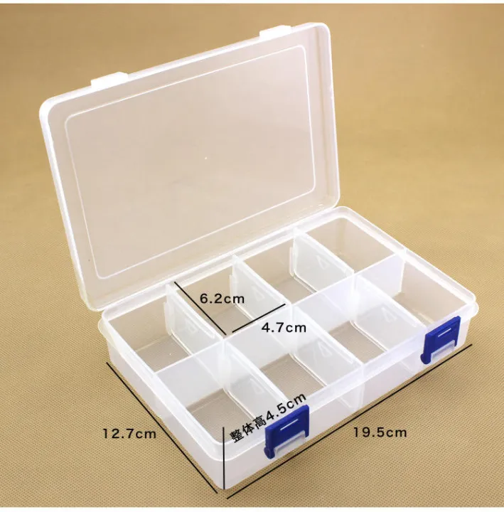 Openness%208-%20Grid%20Storage%20Box%20Organizer%20-%20Multipurpose%20Detachable%20Transparent%20Plastic%20Box%20for%20Tools,%20Medicine%20-%20Art%20&%20Craft%20-%20Image%203