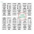 Pantry Label Stickers Containers Kitchen Organization and Storage. 