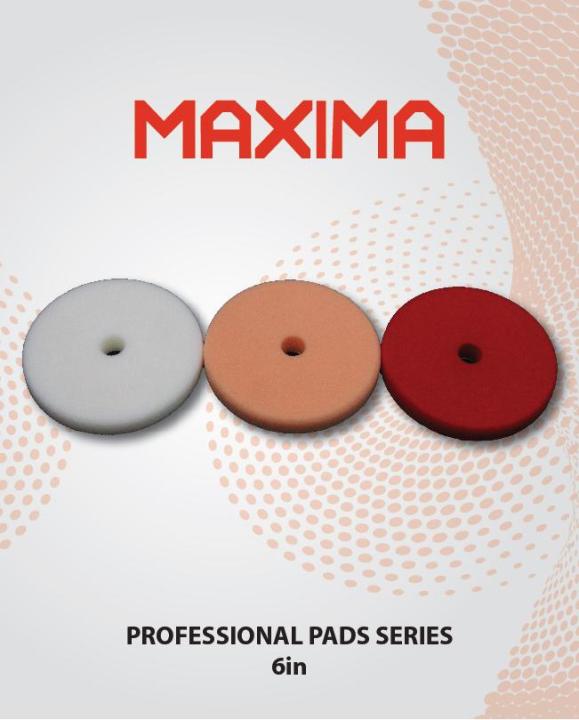 MAXIMA 6INCH PROFESSIONAL PADS BUNDLE - PACK OF 3 - GERMAN FOAM