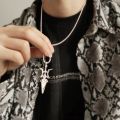 Anime Misa Amane Cosplay Key Chain Necklace Halberd Pendant Necklaces for Men Boys Girl Goth Cross Choker Death Note Jewelry. 