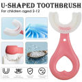 Baby Toothbrush Children's Teeth Cleaning Brush Kids U-Shaped Toothbrush Mouth Oral Cleaning Brush. 