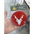 Markhor logo for car red color universal. 