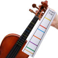 one pc 4/4-1/8 fingerboard sticker violin pitch position sticker no glue finger position sticker practice trainer scale sticker. 
