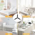 Bed Sheet Holder Strap Adjustable Elastic Fasteners with Iron Clips,Bedsheet Holder for Fitted Sheets,Easy Install. 