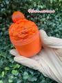 Orange soda slime for kids slushy texture slime with the charm. 