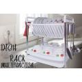 Kitchen Organizer Rack with Water Storing Tray, Plate & Dish Rack Utensil Basket. 