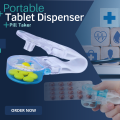 Portable Pill Taker Remover No-Contact Tablets and Pills Pack Opener Assistance Tool for Easy Medicine Retrieval Professional Remover Home Travel Medication Dispenser Storage Box Convenient Use Design Suitable for All Ideal for Seniors Specially  For Old. 