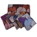 European American Rainbow Ginkgo Leaves Polyester Scarf Multicolor Folium Ginkgo Print Women Shawl Shell Shape Leaf Hijabs YR100. 