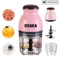 3L Chopper Machine Electric, 6 blades Stainless Steel 1000W, 3 Speed Control Multifunctional Food Processor, Meat Grinder, Qeema Machine, Hand Chopper Machine, Meat Chopper,  Vegetable Cutter, Mixer Machine for Kitchen Accessories. 