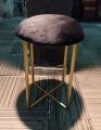 Velvet Cushion Stool X Base Designee For Home Dressing Stool Single Stool Ottoman Stool Fancy Golden Stool Bar Stool Wrought iron. 