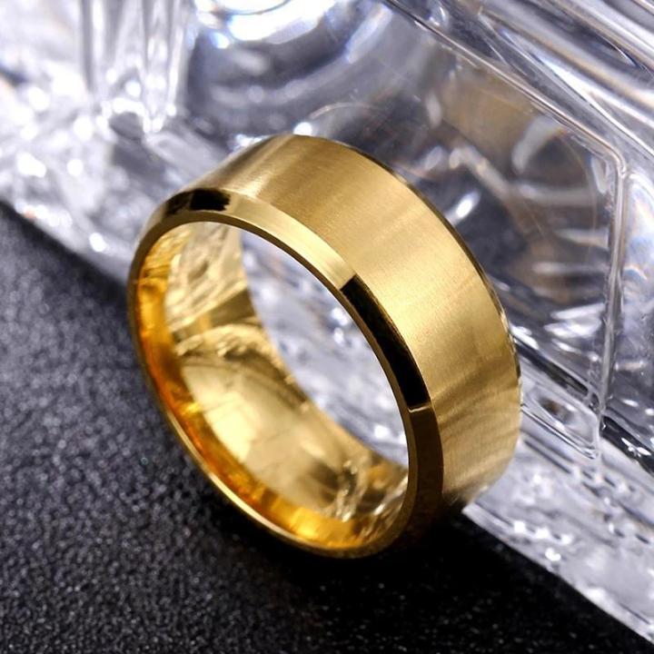 Gold Platinum Ring For Men And Boys And Girls  - Never Fade Never Scratch