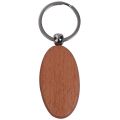 BRADOO-20 Pcs Blank Wood Wooden Keychain Diy Custom Wood Key Chains Key Tags Anti Lost Wood Accessories Gifts (Mixed Design). 
