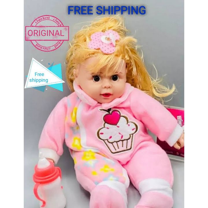 Crying Baby Doll with Feeder Musical 1 Doll Best Birthday Gift For Kids Daraz.pk