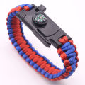 Umbrella rope bracelet knife outdoor lighter knife multi-function bracelet bracelet for survival outdoor adventure camping. 