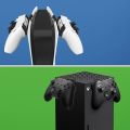 For PS5 Controller Holder, 2 Packs Headset Hanger Holder Controller Stand Mount for Playstation 5 Console&Xbox Series X. 