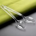 Disposable Spoons Transparent Plastic Spoons - Pack of 100. 