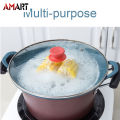 Spill Stopper Lid Cover and Spill Stopper Boil Over Safeguard Silicone Spill Stopper Pot Pan Lid. 