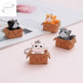 ✨ HP✨ Cute Carton Cat Keychain for Women Men Funny Key Ring Animal Car Key Holder Handbag Accessories H. 