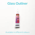 Outliner lead for Glass Painting. 20 ml tube available in different glass paint outline gutta colours. 