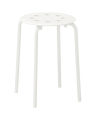 IKEA Stool, Black / White / Red. 