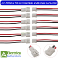 6 /15/ 30 Pairs JST PH 2.0mm 2 Pin Micro Electrical Male and Female Jack Terminal Wire Connector for Toys Battery 20cm 26AWG by Electrica. 