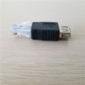 PC USB FEMALE A To ETHERNET RJ45 CONNECTOR ADAPTER. 