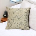 16x16 Geometric Glitter Velvet Cushion Cover with Silk Back and Side Zipper for Sofa Decor. 