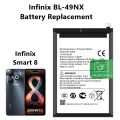 Infinix Smart 8 X6525  / Smart 8 Pro Battery Replacement with 5000mAh Capacity, Infinix BL-49NX Lithium Cell Battery for Infinix Smart 8 X6525 / Smart 8 Pro. 