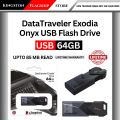 Kingston DataTraveler Exodia Onyx USB Flash Drive 64GB/128GB/256GB - High-Speed 85MB/s USB 3.2 with Lifetime Warranty. 