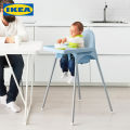 IKEA Baby Highchair with Tray and Safety Belts (Colors: Pink | Blue | White). 