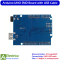 Arduino UNO R3 SMD Edition with USB Cable | ATmega328P Microcontroller Development Board for Robotics, IoT & DIY Projects by Electrica. 