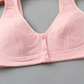 Wide Strap Front Open 3 Button Nursing Bra. 