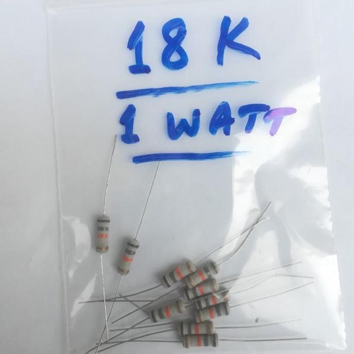 10 Pcs - Resistor 1 Watt 18K Resistance - 1W - 18 K - ±5% Tolerance Resistors