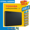Toshiba USB 3.0 Portable External Hard Drive 1TB 750GB 640GB 500GB 320GB 250GB, Black. 