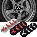 4Pcs Car Wheel Center Hub Caps Emblem Stickers For Mitsubishi lancer asx outlander pajero l200 galant. 