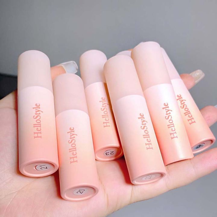 hellostyle new autumn winter lip clay angel girl new color matte lip gloss white lipstick affordable women