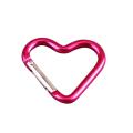 Heart-shaped Aluminum Carabiner Key Chain Clip Outdoor Camping Keyring Hook Water Bottle Hanging Buckle Travel Kit Climbing New. 