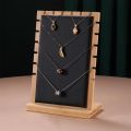 Jewelry Display Stand Wooden Board Vertical Storage Holder for Show Selling Display Case. 