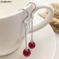 【IKE】JoJos Bizarre Adventure Cosplay Earrings Kakyoin Noriaki Cherry Drop Earrings for Women Men 1:1 Custom Ear Clip Jewelry. 