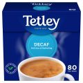 Tetley Decaf Black Tea 80 Pack Imported Decaffeinated Teabags 250g. 