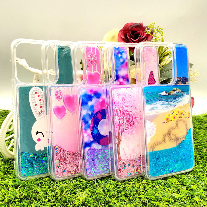 Tecno Spark 8 Back Cover Water Glitter Shiny Soft Silicon Spark 8 Case For Girls